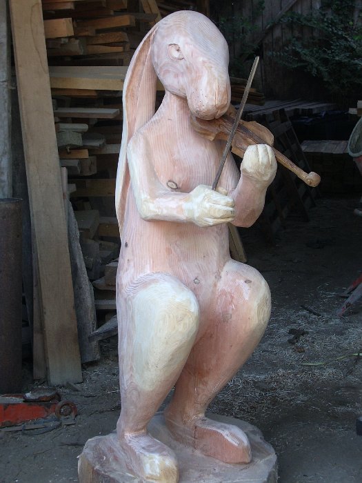Hare Playing the Fiddle