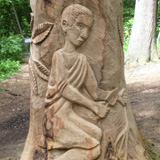 Romano-Briton - detail from the World's tallest carved tree