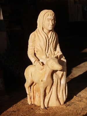 Private Commission sculpture St. Giles by Paul Sivell